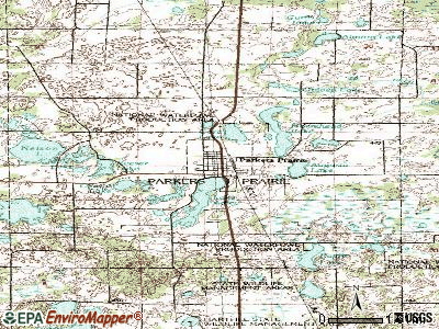 Parkers Prairie topographic map