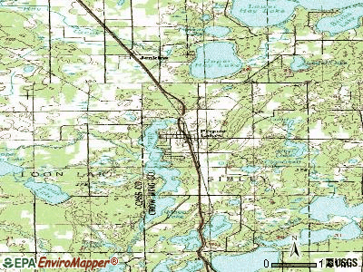 pequot lakes mn. Pequot Lakes topographic map