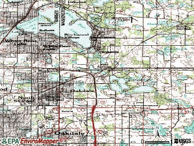 Pine Springs topographic map