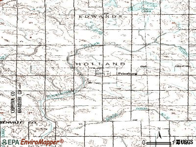 Prinsburg topographic map