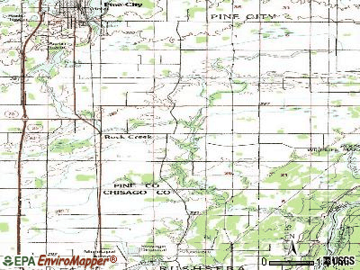 Rock Creek topographic map
