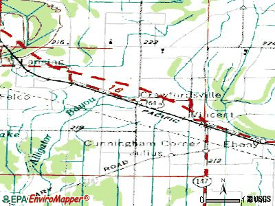 Crawfordsville topographic map