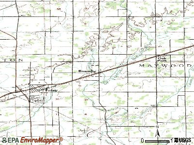 Ronneby topographic map