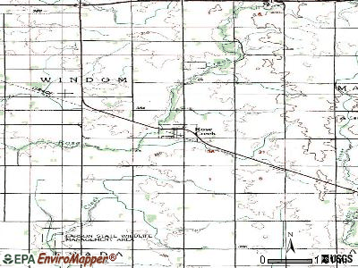 Rose Creek topographic map