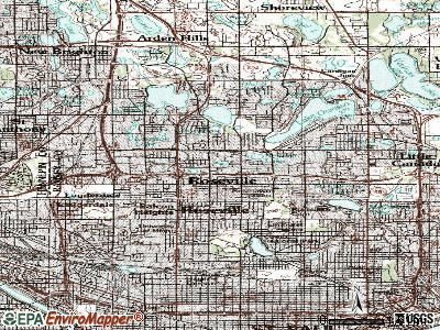 Roseville topographic map