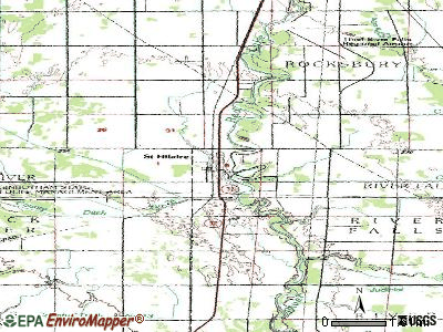 St. Hilaire topographic map