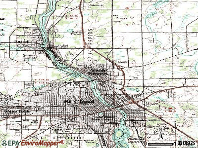 Sauk Rapids topographic map