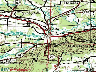 Danville topographic map