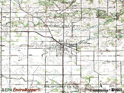 Spring Valley topographic map