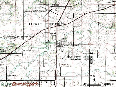Stewartville topographic map