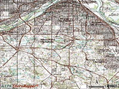 Sunfish Lake topographic map
