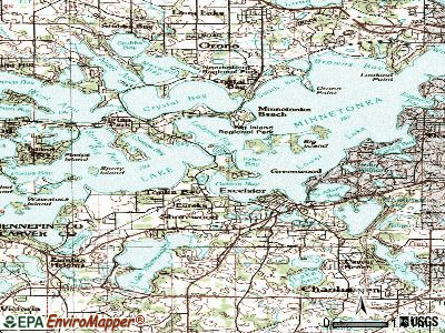 Tonka Bay topographic map