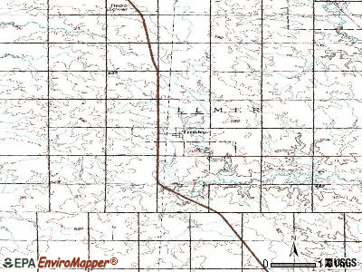 Trosky topographic map