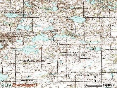 Urbank topographic map