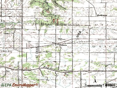 Utica topographic map