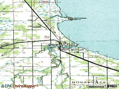 Warroad topographic map