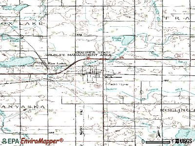 Welcome topographic map