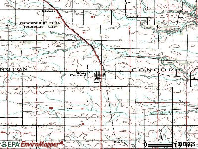 West Concord topographic map