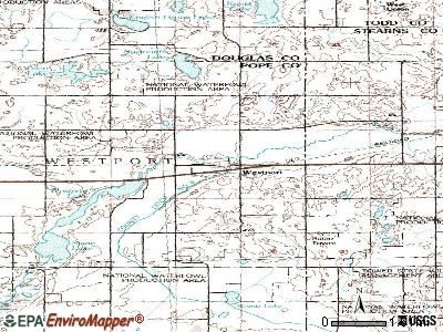 Westport topographic map