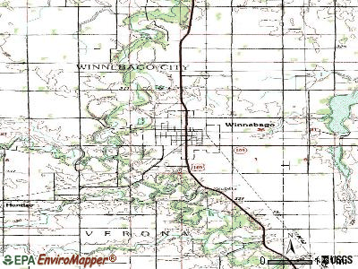 Winnebago topographic map