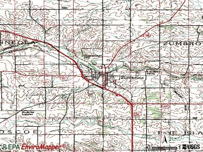 Zumbrota topographic map
