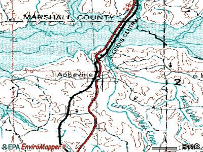 Abbeville topographic map