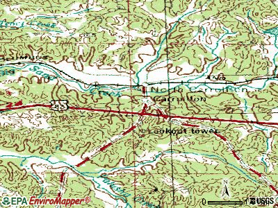 Carrollton topographic map
