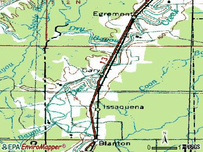 Cary topographic map