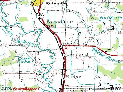 Doddsville topographic map