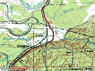 Eden topographic map