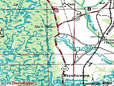 Escatawpa topographic map