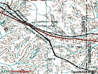 Glen topographic map
