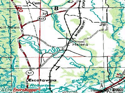 Helena topographic map