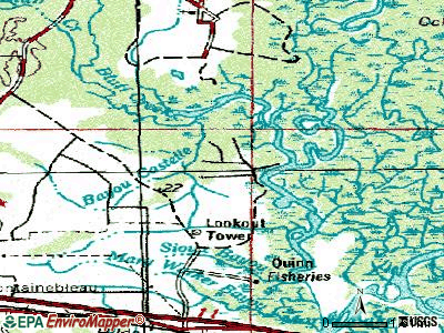 Hickory Hills topographic map