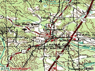 Lumberton topographic map