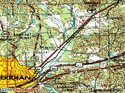 Marion topographic map