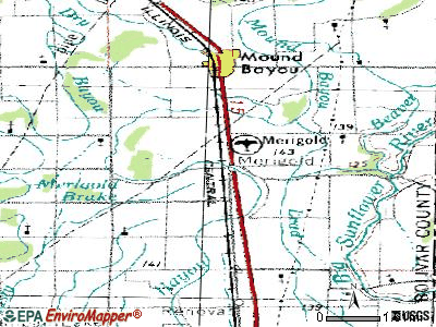 Merigold topographic map