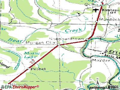Morgan City topographic map