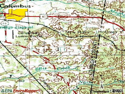 Natchez topographic map