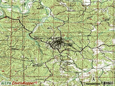 Eureka Springs topographic map