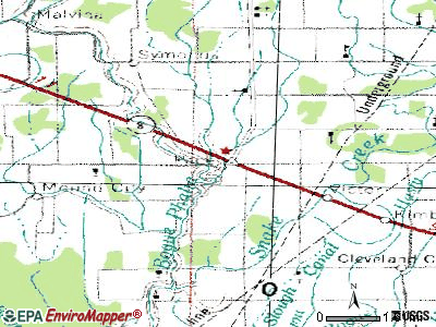 Pace topographic map