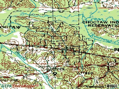 Pearl River topographic map