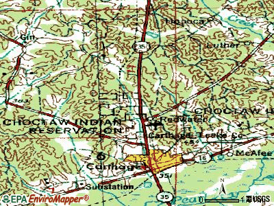 Redwater topographic map