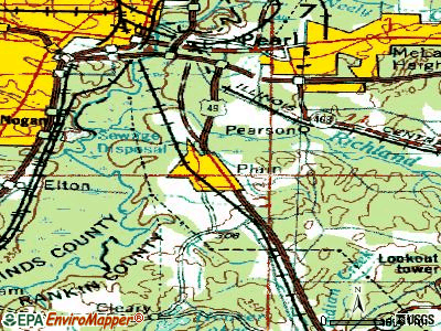 Richland topographic map