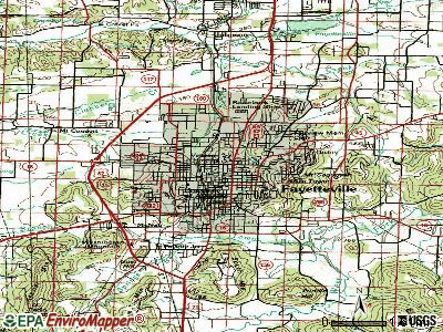 What companies make detailed maps of Arkansas?