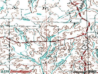 Snow Lake Shores topographic map