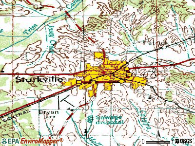 Starkville Ms Zip Code Map