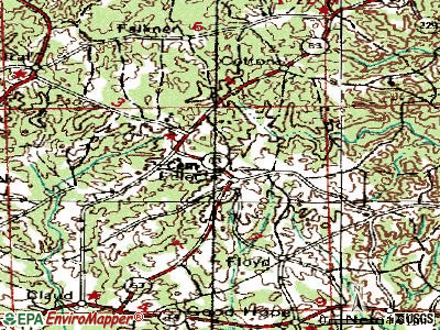 Eclectic topographic map