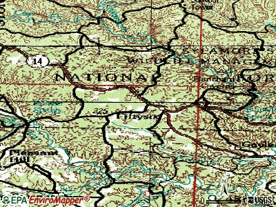 Fifty-Six topographic map
