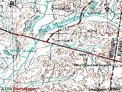 Tremont topographic map